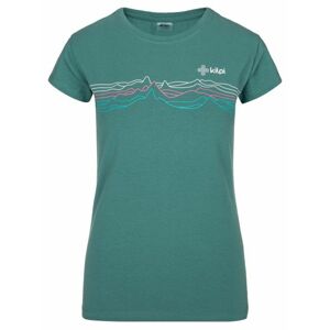 Women's cotton T-shirt KILPI TOFFEES-W DARK GREEN