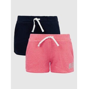 GAP Kids Shorts with Elasticated Waistband, 2pcs - Girls