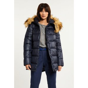 MONNARI Woman's Jackets Quilted Women's Jacket With A Hood Navy Blue