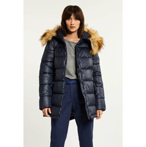 MONNARI Woman's Jackets Quilted Women's Jacket With A Hood Navy Blue
