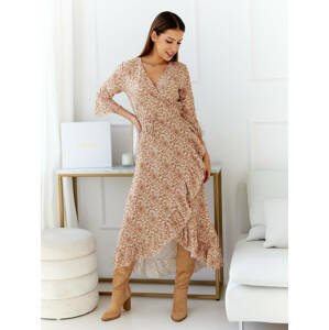 Beige dress Och Bella BI-24502-III. R12