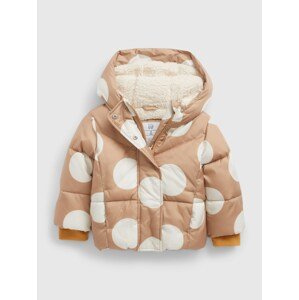 GAP Kids jacket polka dot with fur - Girls