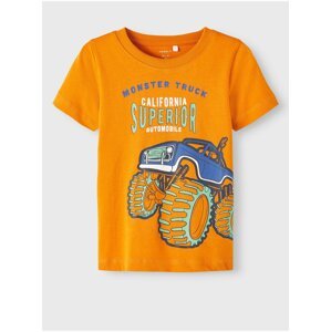 Orange boys' T-shirt name it Bert - Boys