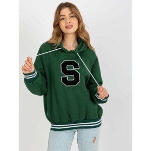 Women's Hoodie with Patch - Green