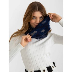 Women's scarf with pattern - blue