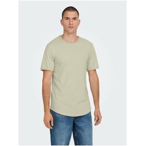 Light grey brindle men's basic T-shirt ONLY & SONS Benne - Men