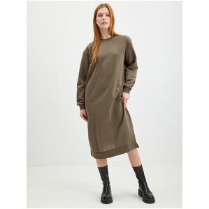 Khaki Women's Sweatshirt Dress Noisy May Helene - Women