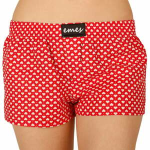 Women's shorts Emes red with hearts