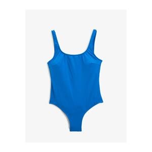 Koton Basic Swimwear U-Neck Straps Covered