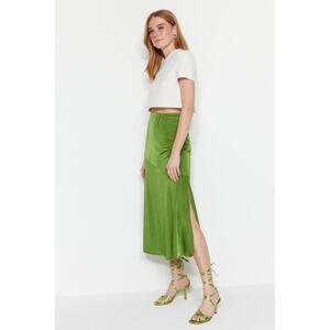 Trendyol Skirt - Green - Midi