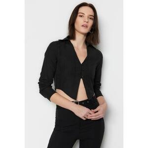 Trendyol Shirt - Black - Fitted