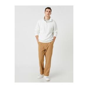 Koton Basic Woven Trousers with Buttons