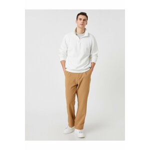 Koton Basic Woven Trousers with Buttons