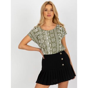 Women's Blouse with Short Sleeves Sublevel - multicolored