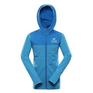 Children's quick-drying sweatshirt ALPINE PRO FANCO neon atomic blue