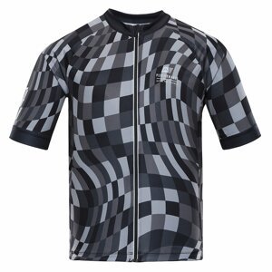 Men's cycling jersey ALPINE PRO SAGEN dk. True Gray variant of PB