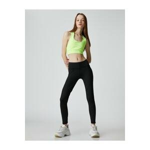 Koton Yoga Tights with Stitching Detail, Normal Waist.