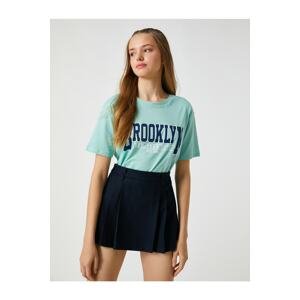 Koton Brooklyn Printed T-Shirt Short Sleeved Crew Neck