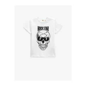 Koton T-Shirt - Ecru - Regular fit