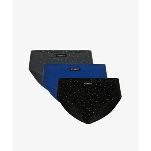 Men's classic briefs ATLANTIC 3Pack - grey/blue/black