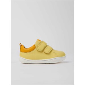 Yellow Boys Leather Sneakers Camper - Boys