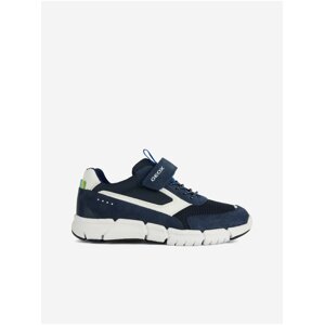 Dark Blue Boys Sneakers with Suede Details Geox - Boys