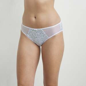 DIM GENEROUS COTTON BIO SLIP - Women's bio cotton panties - white - blue