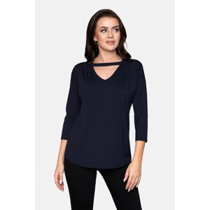 Babell Woman's Blouse Alexa Navy Blue