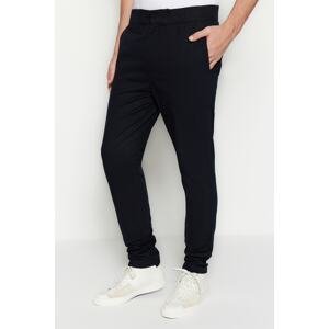 Trendyol Navy Blue Regular Fit Gabardine Trousers