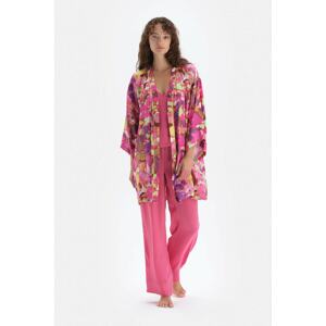 Dagi Pink Patterned Woven Dressing Gown