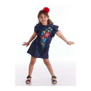 mshb&g Flower Printed Girl's Denim Dress