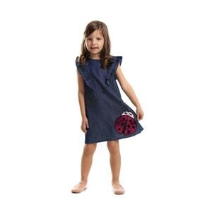 Mushi Ladybug Frilled Jeans Dress