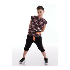 mshb&g Monster Shark Boys T-shirt Capri Shorts Set