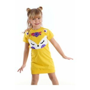 Denokids Yellow Fox Flower Girl Yellow Dress