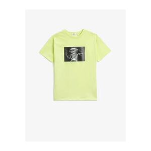 Koton Boys' T-shirt Green 3skb10134tk