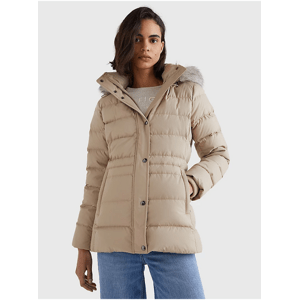 Tommy Hilfiger Beige Down Jacket with detachable hood Tommy Hilfige - Ladies