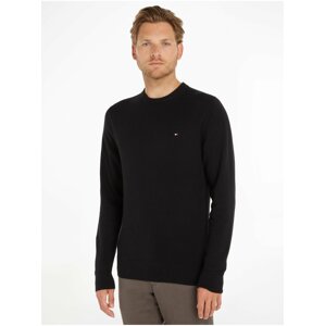 Black men's sweater with cashmere Tommy Hilfiger - Men