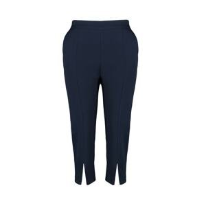 Trendyol Curve Plus Size Pants - Dark blue - Slim