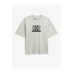 Koton Geometric Printed T-Shirt, Crew Neck