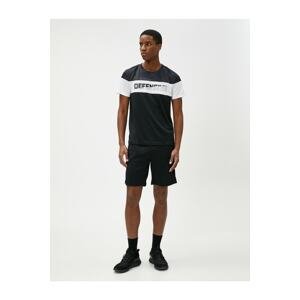 Koton Lace-Up Sports Shorts with Pocket Details.