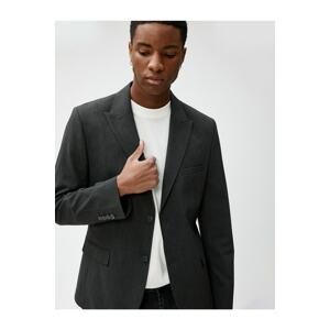 Koton Blazer Jacket Slim Fit with Button Detail