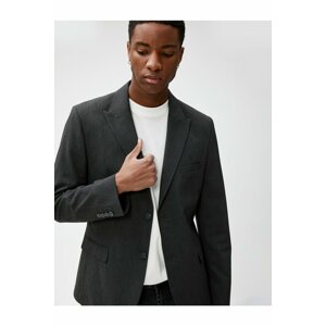 Koton Blazer Jacket with Button Detailed Slim Fit