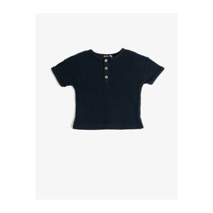 Koton T-Shirt - Dark blue - Regular fit