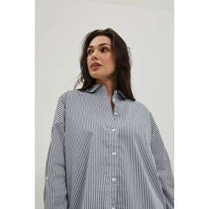 LADIES SHIRT L-KO-4016 BÍLÁ_NAVY