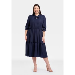 Karko Woman's Dress SC226 Navy Blue