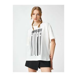 Koton Sports T-Shirt - Ecru - Regular fit
