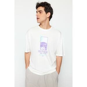 Trendyol T-Shirt - Ecru - Oversize