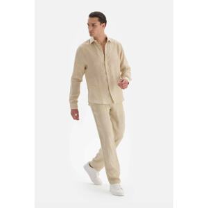 Dagi Beige Linen Pants