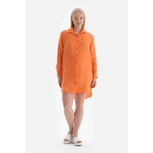 Dagi Orange Linen Shirt