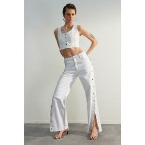 Trendyol Jeans - White - Wide leg